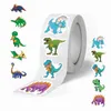 500PCS / Roll Cartoon Dinosaours Graffiti Autocollants mignons Tyrannosaurus Triceratops Dinosaur Decal Skateboard ordinateur portable Guitare Guitare Autocollant Autocollant Cadeau