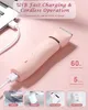 INBUTY 2 in 1 Bikini-Trimmer, Schamhaarpflege, Damen-Haarschneidemaschine, Elektrorasierer, Damenrasierer, schmerzloser Epilierer, USB, wasserdicht, 231220