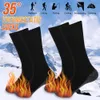 1 2Pairs Winter Self Heating Socks for Men Women Thermal Heated Elastic Anti Slip Outdoor Ski Tube Sock Foot Warmer 231221