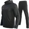 Men s Track Suits Spring Autumn Cotton Tech Sweatsuit Jogging Suit Fitness Sport Sweatpants And Hoodie Set 231220
