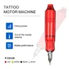 Kit de Machine à tatouer professionnelle, stylo rotatif complet avec prise DC, avec 10 cartouches d'aiguilles et 7 encres pour débutants, 231220