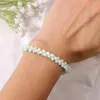 Charm Bracelets Fashion Natural Shell Bracelet For Women Men Mother Of Pearl Bone Shape Beads Female Jewelry Handmade