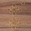 Pinzas para el cabello para mujer y niña, 5 juegos de horquillas Vintage de 123mm de longitud, palos de nudo chino de aleación de Metal, regalo, adornos de joyería DIY