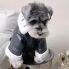 Dog Apparel Warm Winter Leather Clothing Motorcycle Jacket Small Teddy Trench Coat Overall Pet Costume Dressing Gown Gabardina Perro