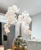 Fleurs décoratives couronnes en soie papillon artificiel orchidée bouquet de fleurs phalaenopsis fausse décoration de mariage maison bricolage artisanat 8064204