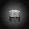 Klusterringar 925 Sterling Silver Hollow Ring for Woman Fashion Charm Wedding Engagement Smycken