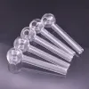 100 шт., мини-курительные трубки для рук, толстое стекло, трубки для масляных горелок, портативные стеклянные трубки длиной 7 см для Dab Rig Bong BJ