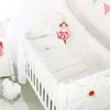 5pcs Summer Breftable Baby Bemesh Bumper Baby Bed Bed Lit Nordic Baby Bed Liberding Set Coundroom Decoration Baby Room Produit 231221