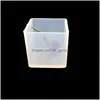 Molds Square Cube Sile Resin Molds For Polymer Clay Crafting Epoxy Jewelry Making Tools 5 Size Drop Delivery Jewelry Jewelry Dhgarden Dhu4V