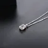 Pendants BOEYCJR 925 Silver Long Cushion 6x8mm Natural Colorful Gemstone Garnet Amethyst Diopside Peridot Pendant Necklace For Women