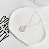 2024 Designer 925 Sterling Silver Large Love Pendant Heart Shaped Necklace Women's Plain Collar Chain t Home Light Luxury Jewelry Gifts to Girlfriend