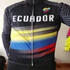 2021 Ecuador Winter Fleece Thermo-Radtrikot Winter Fahrradbekleidung Ciclismo Maillot MTB P8293d