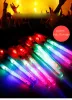 100st sju färger LED Light Up Wands Glow Sticks blinkande konserter Rave Party Birthday Favors Stor transparent remrep Party LL