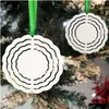 Blancs de sublimation en gros Sublimation Blank Wind Spinner Petite taille Forme de fleur Spinners pour arbres Gardon Décoration Drop Livraison Dhbqe