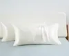 FATAPAESE Solid Silky Satin Skin Care Silk Hair Anti Pillow Case Cover Pillowcase Queen King Full Size highquality8008912