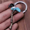 Keychains Dota 2 Scythe of Vyse Emalj Nyckelkedja för män Kvinnor Metalhänge Ring Chaveiro Car Bag Holder Fans samlarobjekt smycken