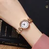 Montres-bracelets femmes montres bracelet en acier inoxydable cristal coloré femme 30 M étanche Quartz dames filles Relogio Feminino