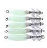 5pcslot 10cm 155g Squid Jigs Wood Shrimp Hooks Luminous Cuttlefish Artificial Bait2916448