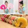 Nap Pillow Novelty Squirrel Animal Cotton Plush U Shape Neck Travel Car Home Office Health Care LJ2008211016482