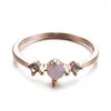 Cluster Rings Opal Rainbow For Women Anel Jewelry