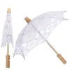 Guarda-chuvas 2 Pcs Prop Guarda-chuva Nupcial para Casamentos Decoração Vintage Elegante Bordado
