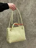 Women's Andiamo Bags Designer Botteg Venetas Handbags Woven Bag 2024 New Summer Art Andiamo French Vintage Cowhide Early Eight b Crossbody Tote Commuter Bag HBMY