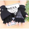 Winter warme Handschuhe fingerlose Cabrio thermische Fäustlinge winddicht polar Fleece warme Männer Frauen Doppelschicht Klappe 231221