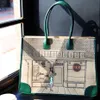 Starbucks Bag na imprezę o dużej pojemności 2024 Limitowana edycja 50. rocznica retro totte torba żeńska sklep płótna duża pojemność S245N