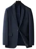 Herrdräkter Autumn Solid Lightweight Smart Casual Blazer för manlig affärsgentleman kostym Jackor Solskyddsmedel A04