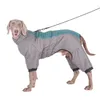 Vêtements de chien réfléchissant grande veste hiver vêtements chauds pour chiens de taille moyenne manteau imperméable pour animaux de compagnie Labrador Greyhound gilet salopette