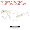 Óculos de sol Big Frame Fashion Anti -Blue Light Reading Glasses Progressive Multifocal Presbyopic Momen Mulheres Diopturas 1 0 a 4 0 NX252C