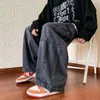 Y2Kスタイルのカジュアルヒップホップジーンズマン用ワイドレッグルーズストラシットカーゴズボンハラジュクストリートウェアファッションパンツ男性231220