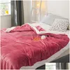 Couvertures Couvertures Bonenjoy Couverture en polaire sur le lit simple Queen King Size Plaid d'hiver doux et chaud pour canapé Flanelle Koc Drop Del Dhnzb