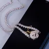 Pendants Qinhuan Luxury Rose brillante Pleine