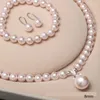 Orecchini di collana set Mother Gift Fashion Personality 8-10 mm Shell per Pearl Drop Clear Bracciale Bracciale Braccia