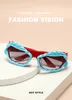 Sunglasses Fashion Brand Designer Steampunk Y2k HD UV400 Gradient Trending Eyewear Creative Design Shades Sun Glasses