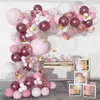 Macaron Pink Balloon Garland Arch Kit Wedding Birthday Party Decoration Kids Globos Gold Confetti Latex Ballon Baby Shower Girl 231221