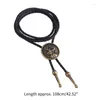 Papillon Cervo Bolo Tie Teschio Vintage Aquila Cowboy Pelle Cravatta Collana Western Drop