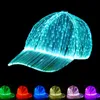 LED Luminous Hat Caps Caps Optic para Homens Mulheres Festival de Música Recarregável USB Xmas Halloween Hip Hop Party Baseball Cap 231220