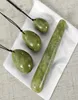 Green Green Jade Yoni ovos perfurados Wand Helu Jade Massager Kegel Exercício Vaginal Ball Gua Sha Massage Stone T1911164627181