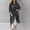 Women's Blouses Women Summer Top Loose V-neck Solid Color Asymmetrical Casual Daily Wear Vintage Plus Size Cowl Neck Blouse Female Clothe