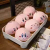 Pink Kirby Game Figures A Plushie Bag With 6 Pendant Dolls Pudding Pillow Toy Stuffed Animals Kawaii Plush Cushion For Gift 231221