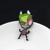 Invader zim broche drôle broches extraterrestres broches art époxy broche sac accessoires accessoires