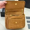 Yüksek kaliteli omuz crossbody çanta tasarımcısı retro süet çanta kadın flep messenger çanta zinciri cüzdanlar tasarımcıları kadın çanta kadife y şekil mektup çantaları kadın