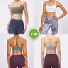 LL Yoga Women's Strappy Sports Bras Fitness Workout Padded Yoga Bra Y BACK POLLDED CRUD BRAS TOPS Sports Running Shirt Z002