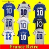 Fans toppar Tees 1998 French Classic Vintage Jersey 1982 84 86 88 90 96 98 00 02 04 06 Zidane Soccer Jerseys Maillot de Foot Mbappe Rezeguet Desailly Henry Retro Football Sh
