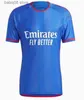 Fan tops Tees 23 24 Maillot Lyon 3rd Soccer Maglie Olimpique Lyonnais Foot Kid Kit 2023 2024 SCHITTA COLLETTO CASA ALL'ASSAGGIO ALLA VERSIONE AUSE AUOUR CHERKI TOLISSO MBALDE JEF