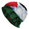ベレーツパレスチナフラッグキャップヴィンテージメン女性屋外の頭蓋骨ビーニー帽子春の暖かいデュアル使用ボンネット編み