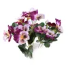 Dekorativa blommor Artificial Pansy 10 Head 26cm Silk Fake Flower Chile Decor for Home Party Wedding Bakgrund