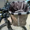 Panier avant de vélo, pochette de transport pour petit chien de compagnie, 2 en 1, tube de guidon VTT détachable, panier suspendu, sac à bagages pliable, charge de 5 kg, 231220